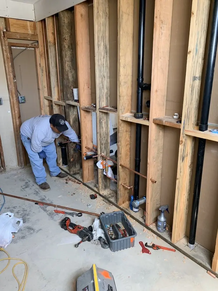 Commercial rough-in plumbing for Water Heater Replacement in Cowell
